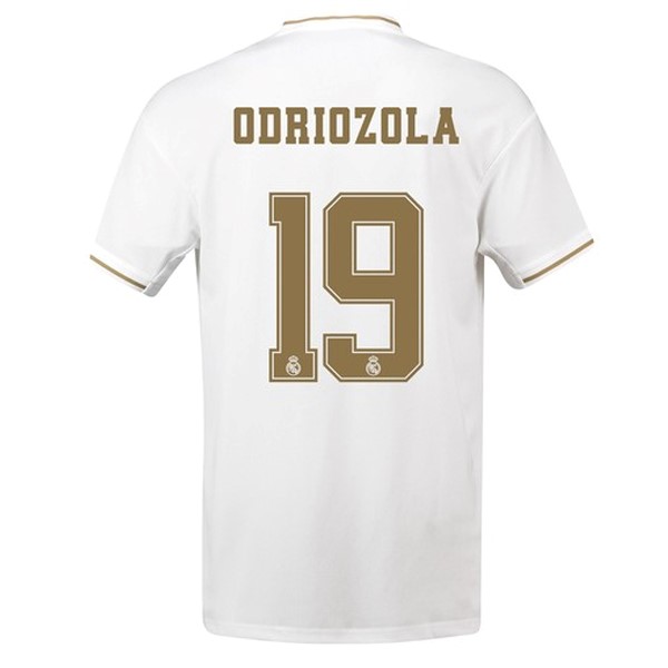 Camiseta Real Madrid NO.19 Odriozola Primera equipación 2019-2020 Blanco